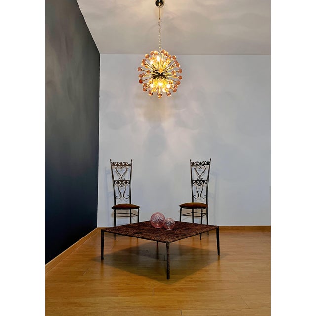 Pink Murano Glass Sputnik Chandelier, 1990s For Sale - Image 11 of 18