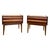 1970s Vintage Lane First Edition Mid Century Modern Walnut Nightstand End Table Set by Lane Furniture, Pair For Sale - Image 5 of 13