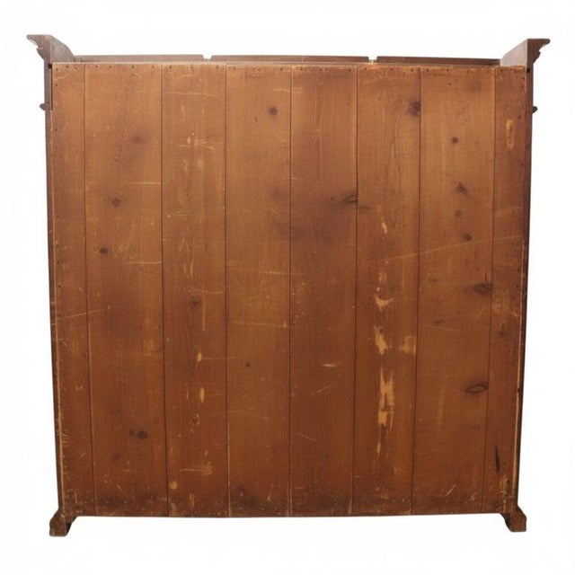 Oversized Victorian Walnut & Burl Triple Door Secretary Desk/Bookcase C1880 For Sale - Image 11 of 16