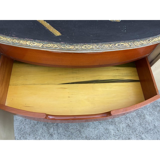 Early 20th Century Hampton Shops Venetian Chinoiserie Cabinet Mother of Pearl For Sale - Image 4 of 12