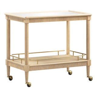 Slosh Natural Ash Bar Cart For Sale
