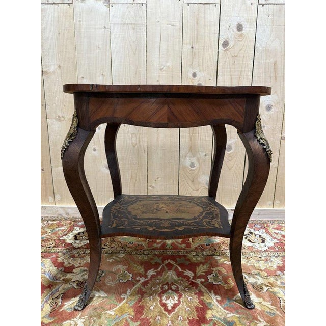 Louis XV Marquetry Side Table For Sale - Image 10 of 13