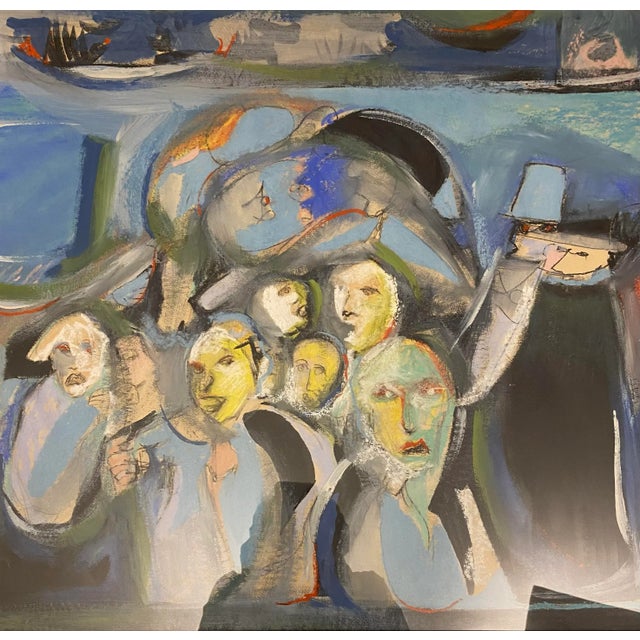 Late 20th Century Gloria Kates Figurative Oil Painting For Sale - Image 5 of 10