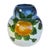 Farmhouse Vintage Hand-Painted Floral Art Pottery Petite Vase With Crazed Glaze For Sale - Image 3 of 16