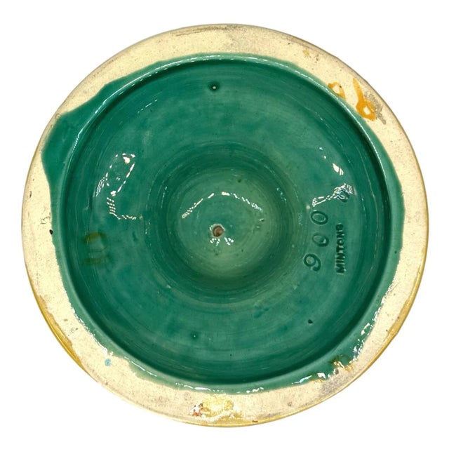 A Minton Majolica Wine Ewer Designed by Hugues Protât, English, Ca. 1875 For Sale - Image 10 of 12