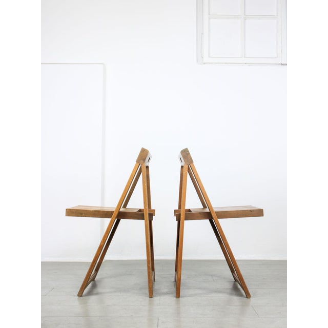 1960s Set of Vintage Trieste Folding Chairs attributed to Aldo Jacober, 1960s For Sale - Image 5 of 17