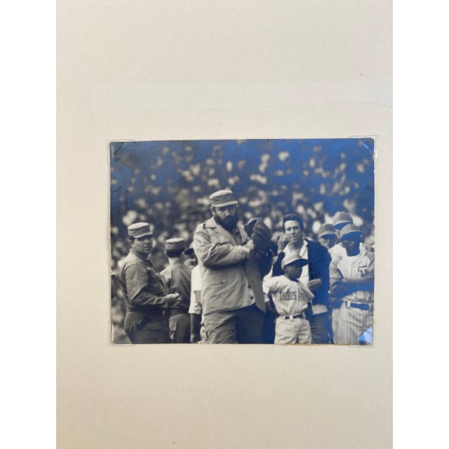 Alberto Korda, Fidel Castro Playing Baseball, 1970, Silver Print For Sale - Image 4 of 6