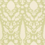 Sample - Schumacher Chenonceau Wallpaper in Sage For Sale