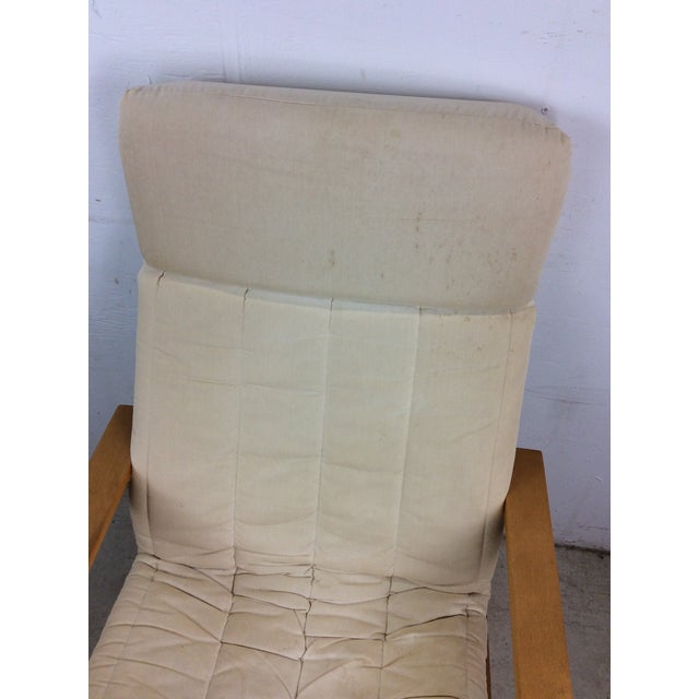Ikea Vintage Ikea Lounge Chair With Bentwood Frame and Removable Cushion For Sale - Image 4 of 12