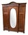 Antique Art Nouveau Wardrobe in Oak, 1890s For Sale