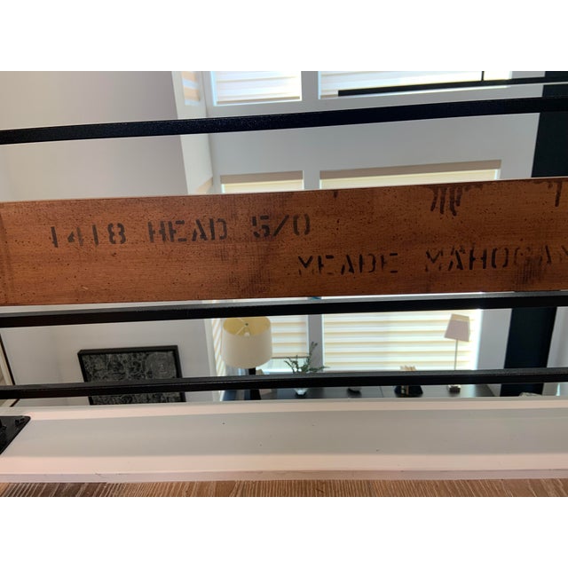 1965 Davis Cabinet Co. Mahogany Four-Post Bedframe For Sale - Image 13 of 14