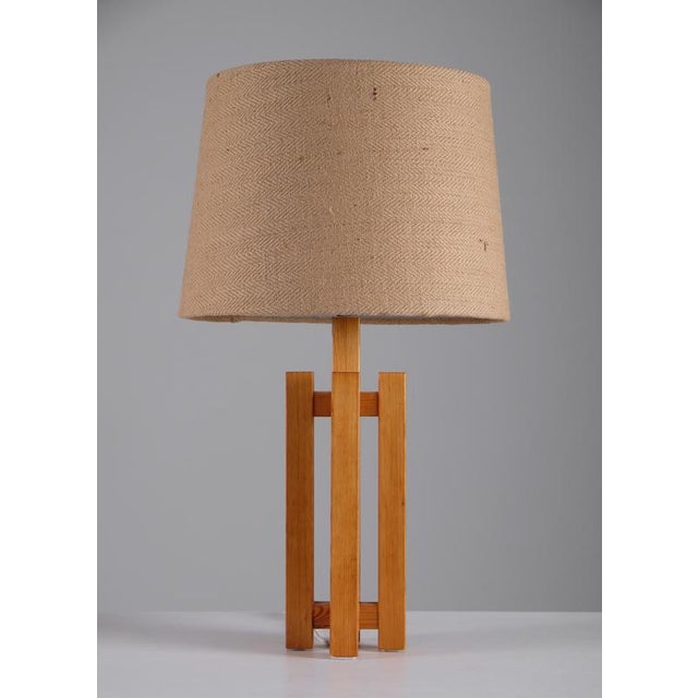 Pine Table Lamps, Sweden, 1970s, Set of 2 For Sale - Image 3 of 10