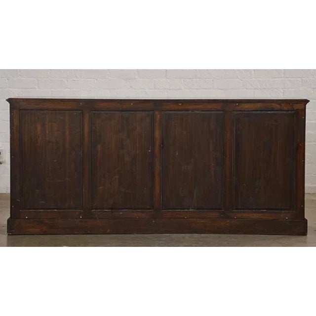 1990s Burton-Ching George III Style Burl Walnut Credenza Sideboard Cabinet For Sale - Image 5 of 6