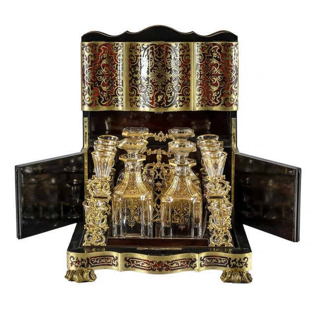 19th Century Napoleon III Liqueur Box, France, Set of 21 For Sale - Image 12 of 12