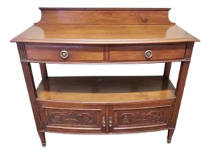 Art Nouveau Carved Walnut Buffet, 1880s