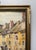 Glass 1930s French Watercolor of Sun-Drenched Houses in Period Gilt Frame For Sale - Image 7 of 12
