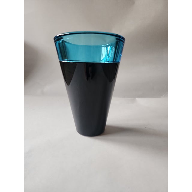 Postmodern Soichiro Sasakura Art Glass Vase For Sale - Image 3 of 4