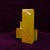 Geometric Twin-Column Ceramic Vase Space Age, Italy 1970, 1980s For Sale - Image 3 of 18