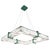 Tuesday Freedom Green Metal Pendant Lamp by Alabastro Italiano For Sale - Image 6 of 6