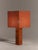 Contemporary Red Travertine Large Roma 1 Square Table Lamp by Nassi For Sale - Image 3 of 7