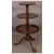 Queen Ann 3 tier Mahogany Silent Butler, all 3 tiers spin.