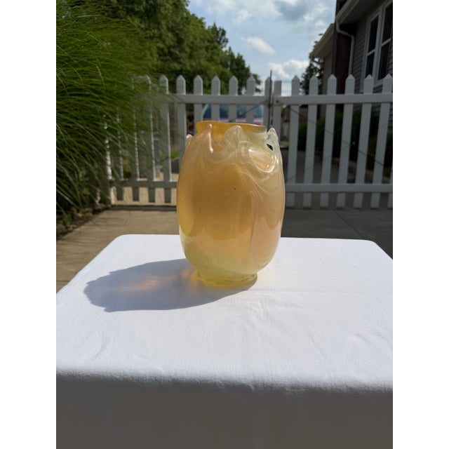 Modern Modern Art Glass Vase by RJM (Ron Mynatt) For Sale - Image 3 of 7