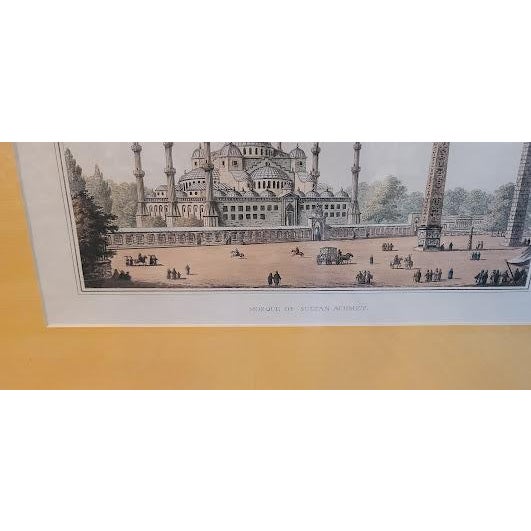 Metal Four Luigi Mayer Hand-Colored Acquatints From the Views in Egypt (1801) For Sale - Image 7 of 8