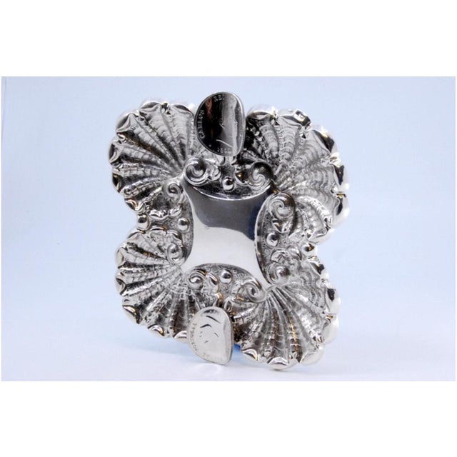 Silver Ashtray with Shells and Charles I Coins, in Very Good conditions. Designed 1980 to 1989 This piece has an...