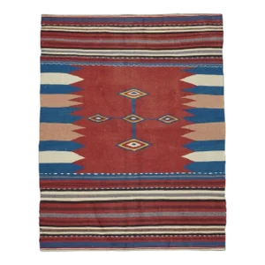 Antique Kilim Rug 3'8'' x 4'8''