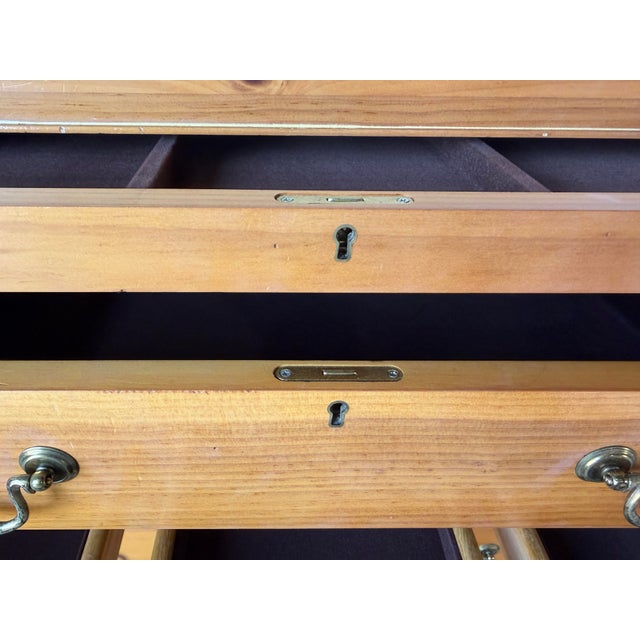 Vintage Link-Taylor Solid Pine Wood 17-Drawer Dresser For Sale - Image 11 of 17