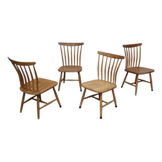 Scandinavian Birch Chairs from Åkerblom, Sweden, Set of 4 For Sale
