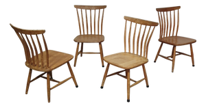Scandinavian Birch Chairs from Åkerblom, Sweden, Set of 4