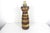 This is a vintage handmade hand turned stacked marquetry wood table lamp. The wiring is old, but in good shape and the...
