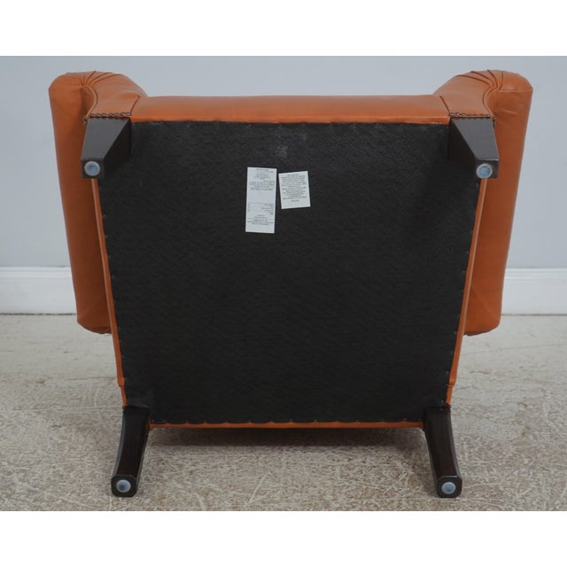 Pair of George Smith Butterfly Leather Club Chairs For Sale - Image 17 of 18