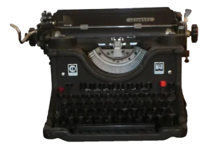 M40 Typewriter with Cart from Olivetti, Italy, 1930s