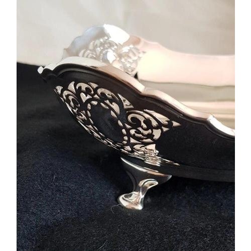Antique Sterling Silver Fruit Bowl from Atkin Brothers, Sheffield, 1923 For Sale - Image 11 of 18