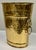 Vintage Hammered Brass Lion Handle Wastebasket or Umbrella Stand For Sale - Image 4 of 9