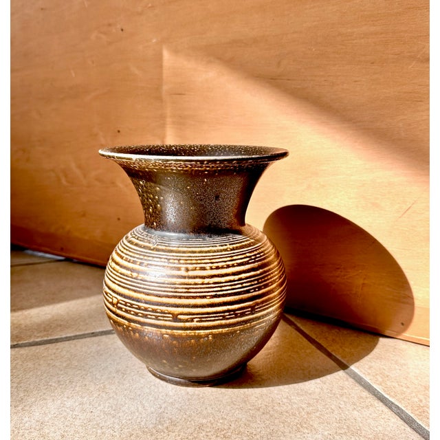 1960s Large Hand-Crafted Ceramic Art Vase from Wekara, Germany, 1960s For Sale - Image 5 of 14