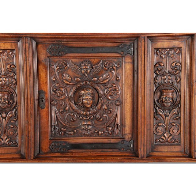 1900 - 1909 Antique Historicism Cabinet with Lions, 1900s For Sale - Image 5 of 18