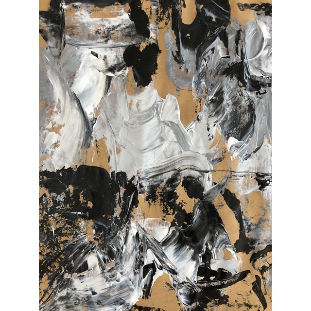 “Stage IV, Light Beam” an Original Acrylic painting on paper by Erik Sulander, 16x16, unframed