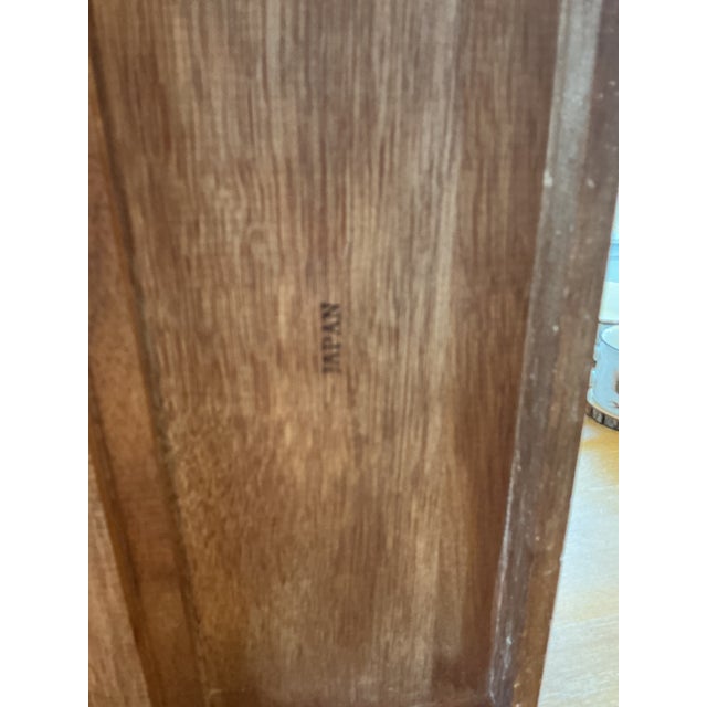 Vintage Mid-Century Japanese Wooden Jewelry Armoire Chest - 12 Drawer Face 8 Drawers For Sale - Image 9 of 10