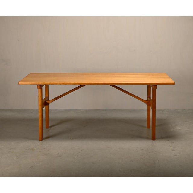 1960s Vintage Danish Oak Dining Table by Børge Mogensen, 1960s For Sale - Image 5 of 18