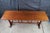 Late 20th Century Mission Arts & Crafts Leaded Stained Glass Cherry Console Hall Sofa Table 72" For Sale - Image 9 of 14