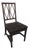 Vintage Chippendale Style Rattan Chair, 1950s For Sale