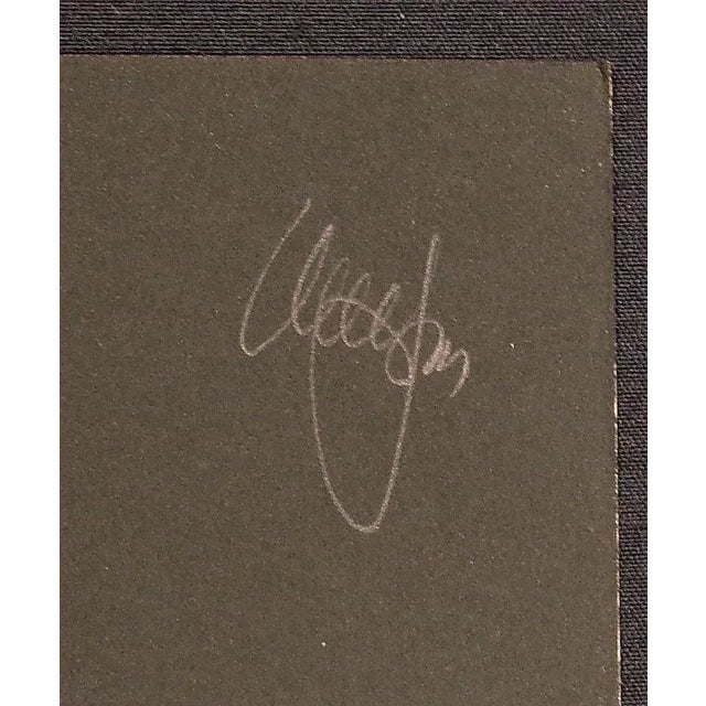 1980s Keefer "Red Rock Canyon" Signed Limited Ed Collagraph Triptych For Sale - Image 9 of 11