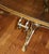 1980s Steel & Brass Glass Top Coffee Cocktail Table Attributed to Labarge For Sale - Image 11 of 11