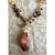 Pink Vintage Boho Multi-Gemstone Necklace With Pendant For Sale - Image 8 of 12