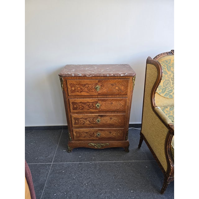 Louis XV Style Marquetry Chiffonier For Sale - Image 13 of 18