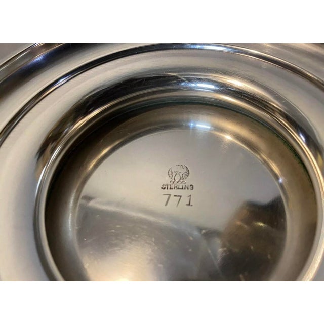 Silver 1930s Sterling Silver Reticulated Handled Brides Basket For Sale - Image 8 of 10