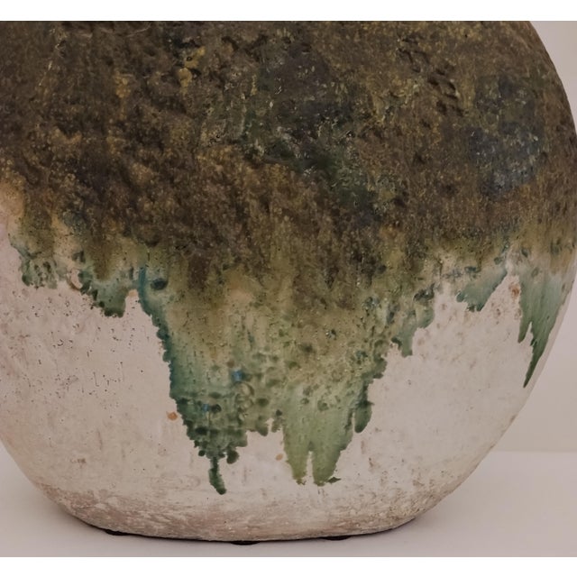 Green Large Glazed Ceramic Lamp Base by Marcello Fantoni, Italy, 1960s For Sale - Image 8 of 17
